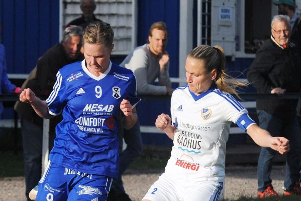 Sabrina Petersson gjorde mål – nu väntar Mörbylånga.