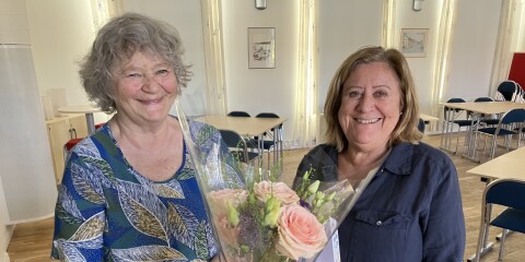 Folkets hus i Karlskrona firar 125 år. På bilden Birgitta Möller och Eva Öhman i styrelsen. Eva är föreningens första kvinnliga ordförande.