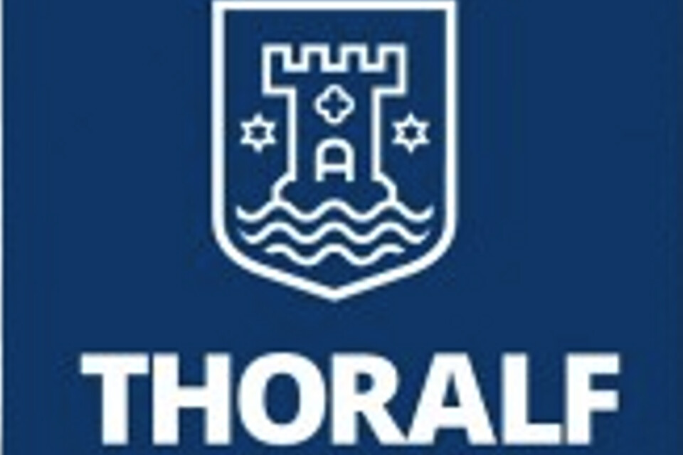 Thoralf Alfssons egen logotyp sedan ett år tillbaka – en gåva från en anonym donator.