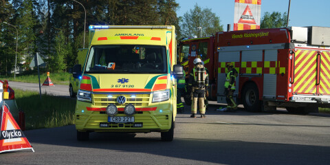 Trafikolycka inträffade vid Lantmannavägen/Tingsrydsvägen i Växjö.