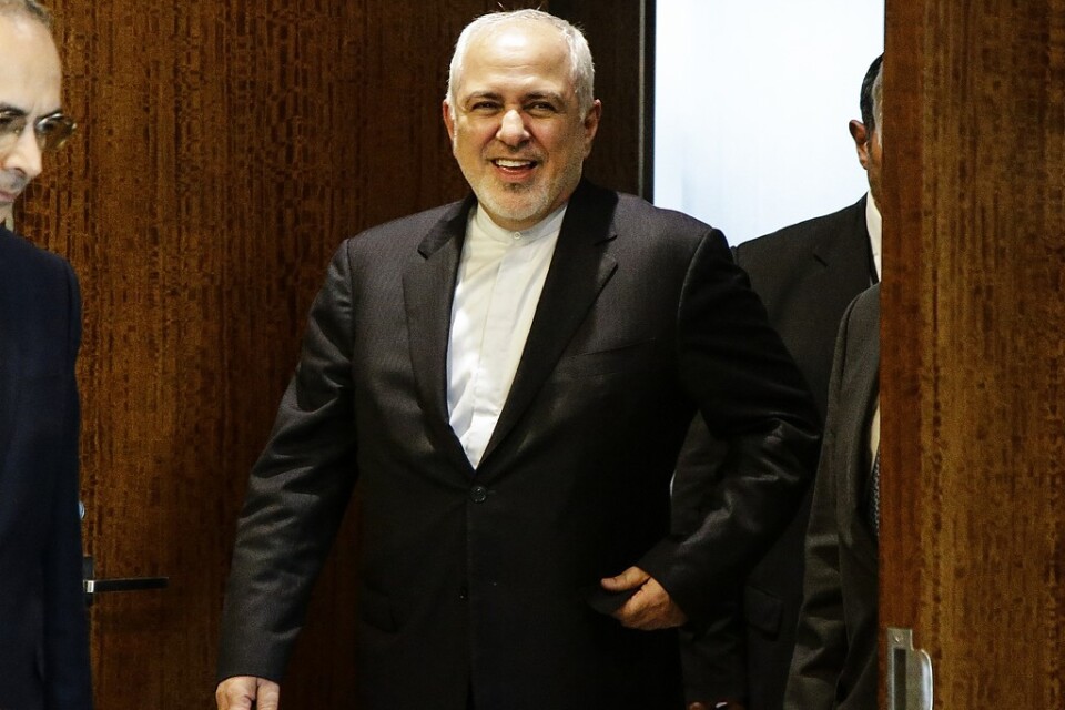 Irans utrikesminister Mohammad Javad Zarif i FN i New York förra veckan.