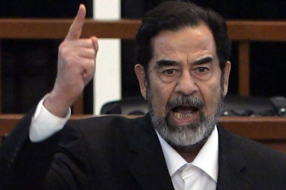 En gåva från Saddam Hussein finns med på företagarens kravlista.