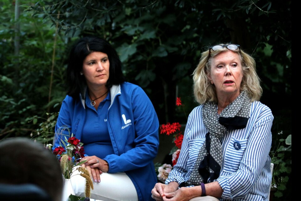 Ana Alvarez Björk och Gunilla Blomgren berättade hur Liberalerna vill styra Tranemo.