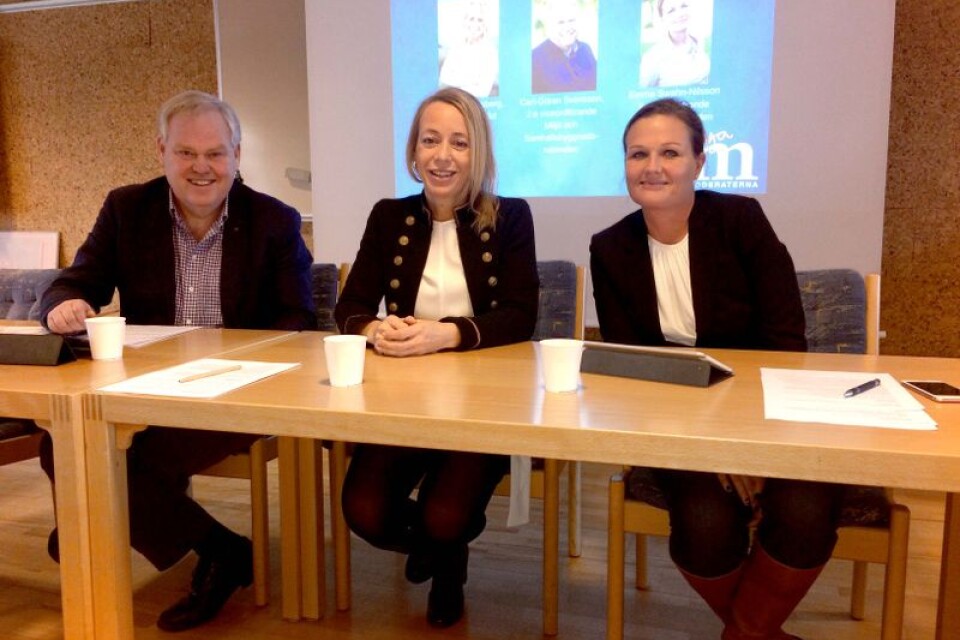 Carl–Göran Svensson, Camilla Brunsberg och Emma Swahn Nilsson.