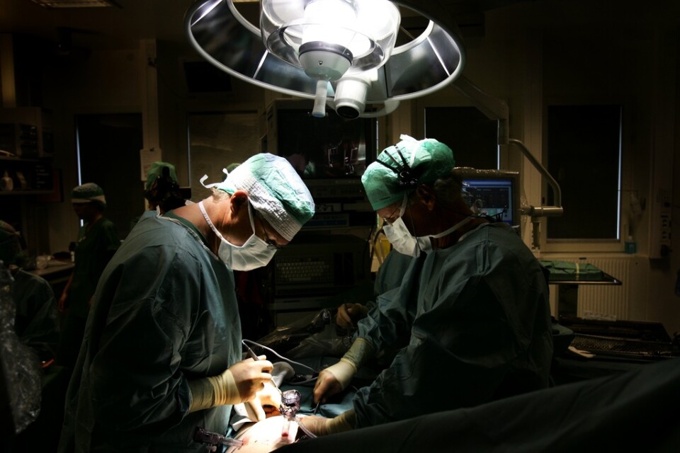 Trots pandemi har antalet organdonationer ökat lite under årets första nio månader, jämfört med samma period i fjol. Bilden är tagen vid en njurtransplantation vid Karolinska institutet 2014.