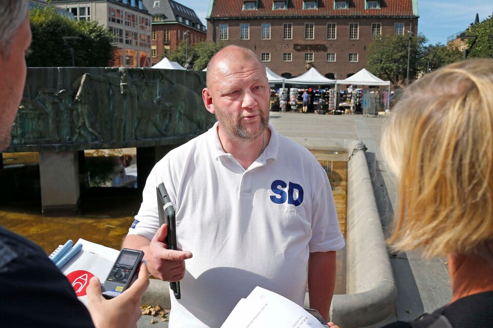 Sverigedemokraternas gruppledare Björn Qvarnström.