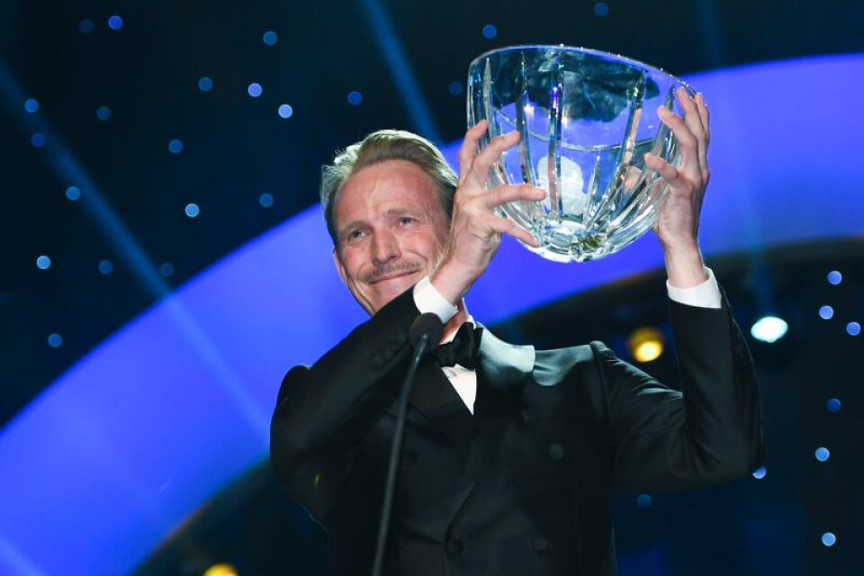 Peder Fredricson vinner Jerringpriset under Idrottsgalan 2017.