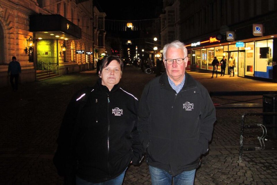 Christina Hjalmarsson och Christer Ågren från Blekinge är engagerade i Missing People sedan flera år tillbaka.