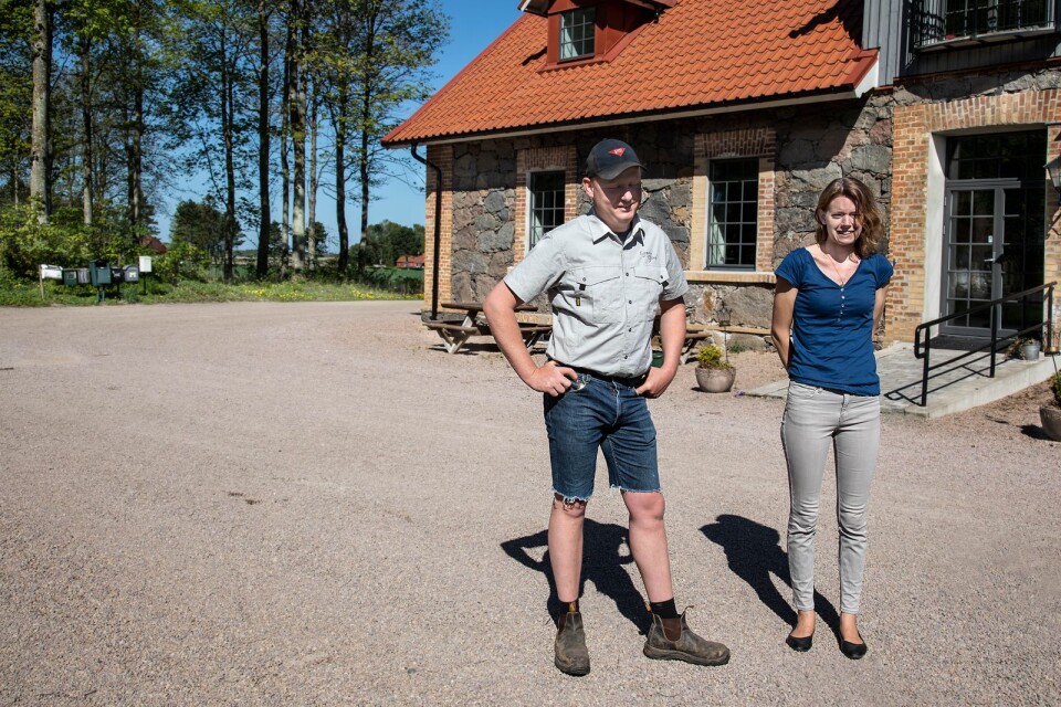 Cecilia och Håkan Svensson träffades på lantbruksgymnasiet.