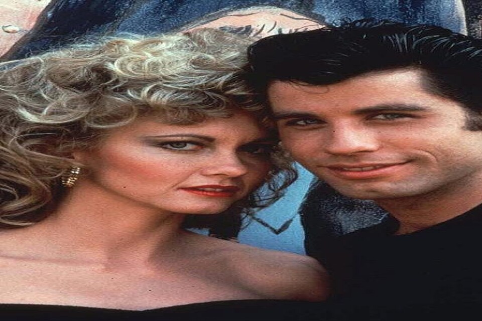 John Travolta and Olivia Newton-John spelade huvudrollerna i "Grease" 1978. Arkivbild.