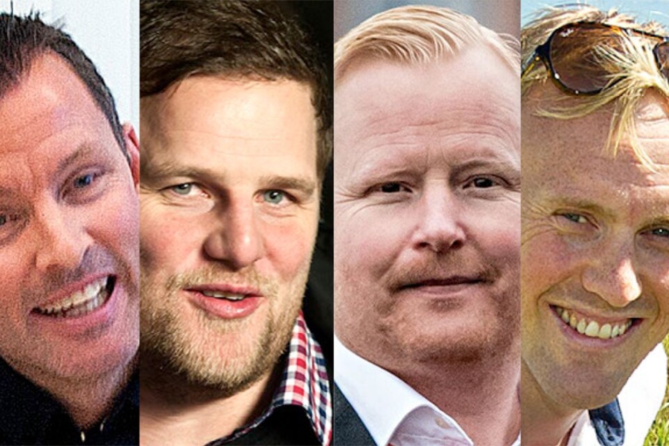 Roger Knutsson, Calle Höök, Niclas Skoglund och Christian Magnusson är herrkvartetten som tillsammans fått ta över avhoppade klubbdirektören Charlotte Gustavssons arbetsuppgifter.