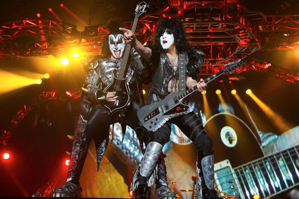 Kiss på sin Sweden rock-spelning 2013.
