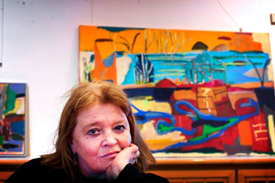 Irene Trotzig är en av de konstnärer som öppnar sin ateljé. Plats: Lillehem.