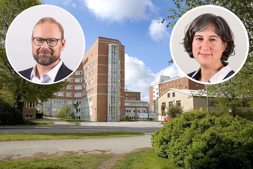 Hälso- och sjukvårdsdirektören Johan Rosenqvist och smittskyddsläkare Lisa Labbé Sandelin svarade på frågor om coronasmittan.
