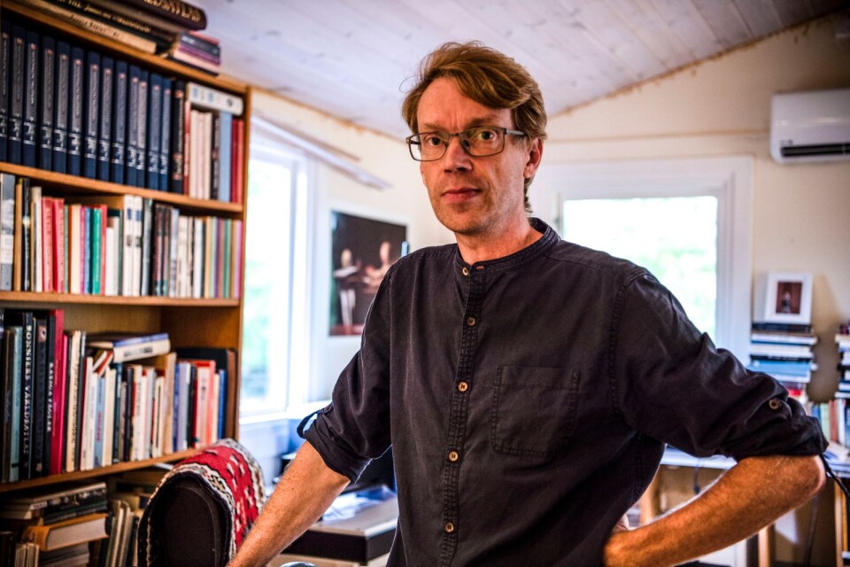 Mikael Nydahl, född 1973, förläggare utanför Linderöd.