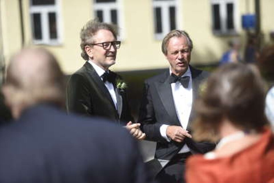 Papporna till brudgummen och bruden, Tomas Ledin och Raoul Hamilton.