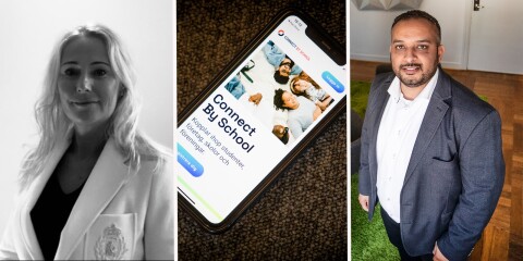 Pernilla Strömberg är en av grundarna till plattformen Connect by School. Kommunens näringslivschef Zouhair Arabi-Eter tror på satsningen.
