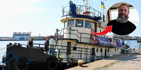 Finsk bogserbåt besökte Kalmar på väg till Normandie