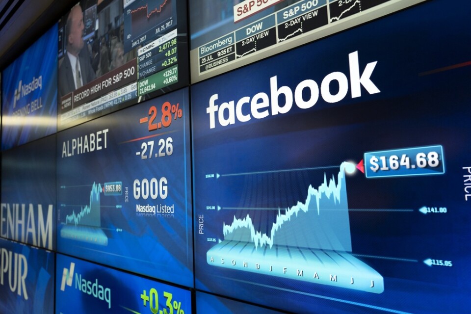 Facebook tillhörde vinnarna på Wall Street. Arkivbild.
