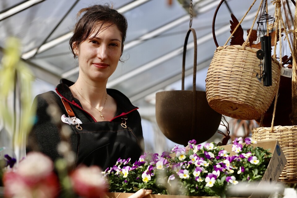 Alina Rizea driver blomsterbutiken Lily Algutsrum.