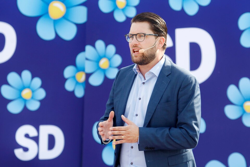 Sverigedemokraternas partiledare Jimmie Åkesson (SD) kommer till Kalmar den 1 september.