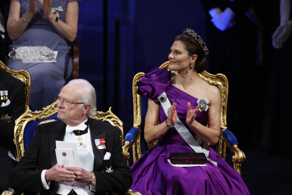 Lyskraftig. Kronprinsessan Victoria på Nobelprisutdelningen.
