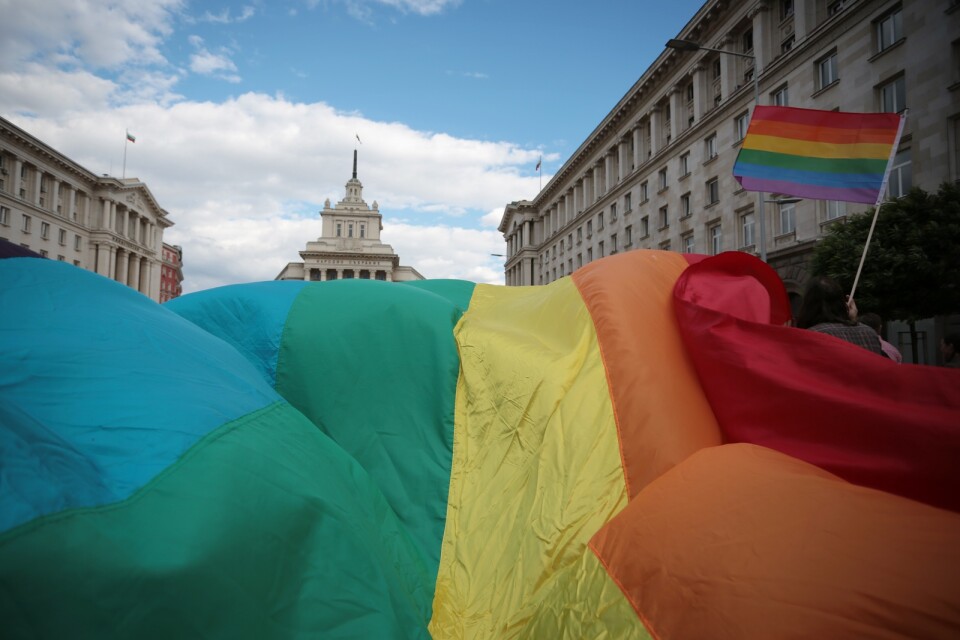 Bulgarien är visserligen ett EU-land men har lång väg att gå när det gäller hbtq-rättigheter, skriver Karin Karlsbro. Bild från Sofia Pride 2013.