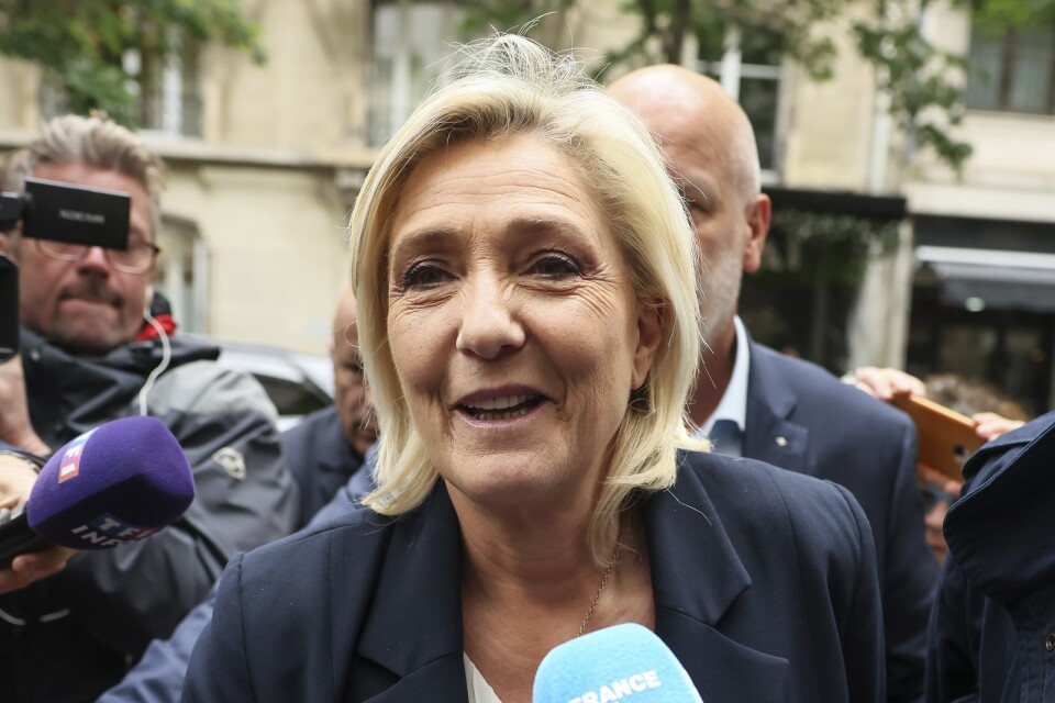 Franska Nationella fronten lett av Marine Le Pen gick framåt i EU-valet.