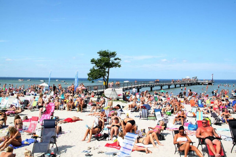 Nej, så här mycket turister var det inte på Öland. Även om chefredaktör Boström med flera tycker att det varit många på ön i sommar.