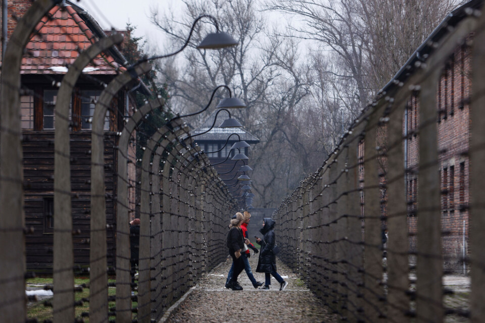 Omkring 1,1 miljoner människor uppskattas ha mördats i koncentrationslägret Auschwitz-Birkenau, merparten judar. Arkivbild.