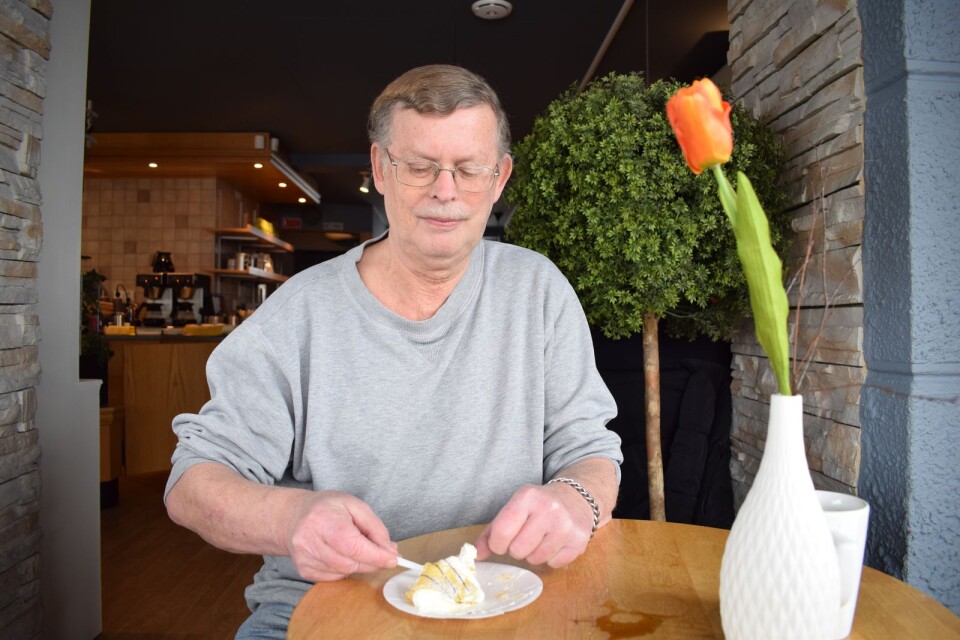 Jerker Jonsson har gått till Conditori Centrum i 53 år. Naturligtvis var han där för att fira att det är 50 år sedan familjen Nilsson tog över kaféet.