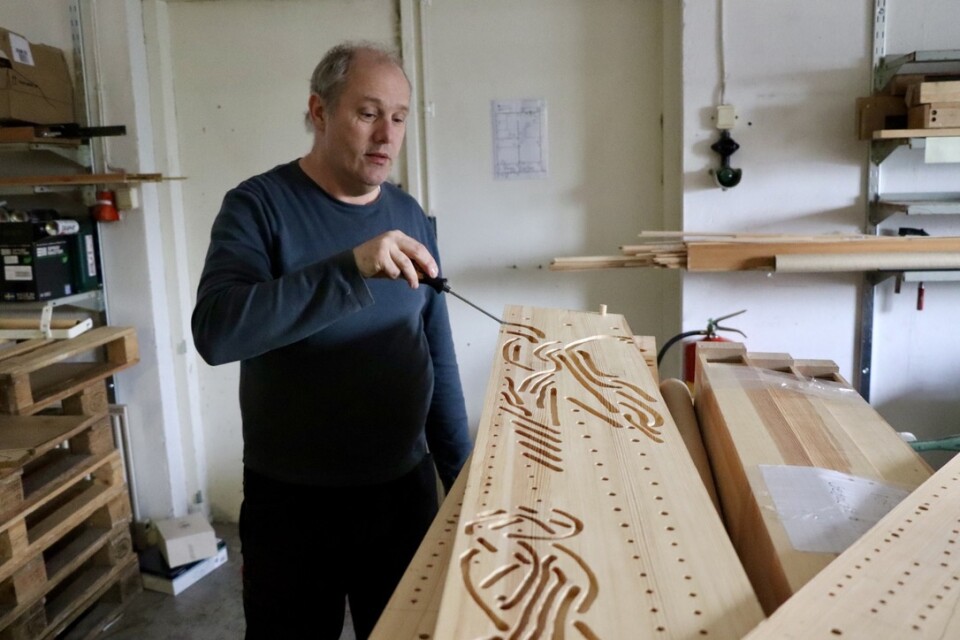 Efter nästan 40 år flyttar snart Ålems orgelverkstad ifrån Mönsterås kommun. Patrik Svensson började jobba i verkstaden redan 1993.