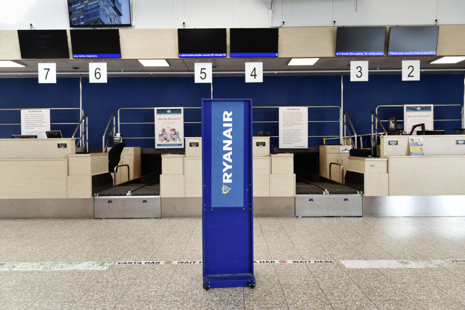 Ryanair ska stänga sin bas på Skavsta flygplats i mars nästa år. Arkivbild.