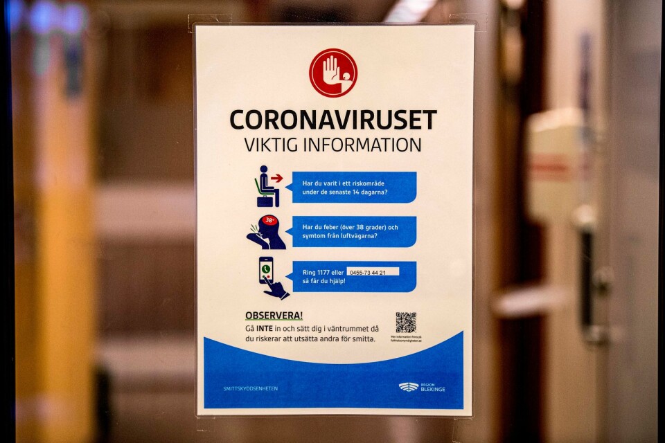 Nu avråder samtliga kommuner i Blekinge besök på boenden med anledning av risken för coronasmitta.