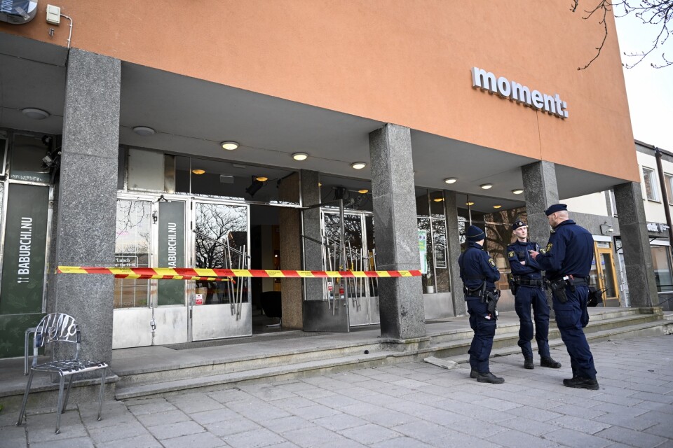 Lokalen i Stockholm där våldsdådet skedde.