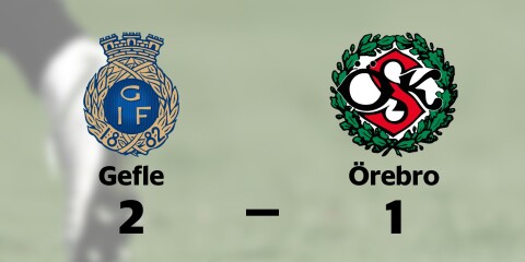 Gefle vann mot Örebro SK