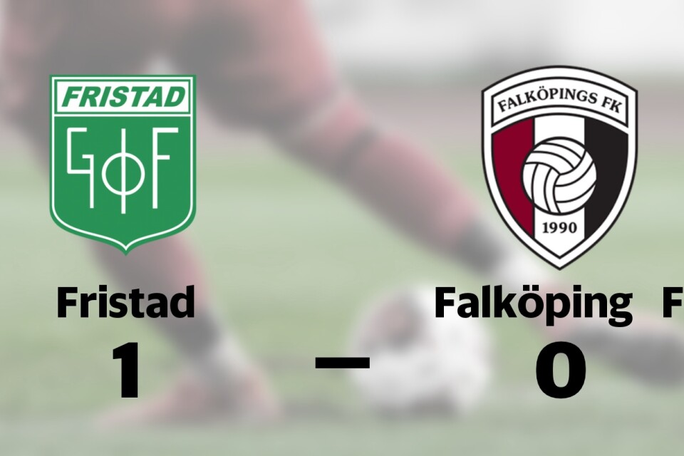 Oliver Lindberg avgjorde när Fristad sänkte Falköping FK