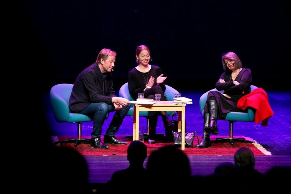 Stefan Eklund, Karolina Ramqvist och Eva Ström samtalade om Edith Södergrans liv.