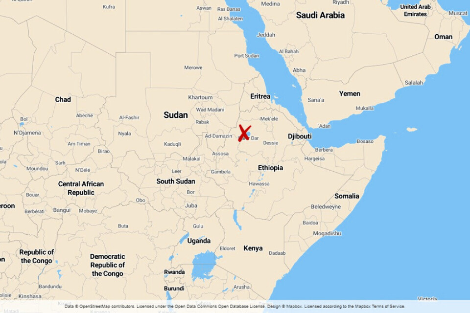 Minst tio personer omkom och 100–150 skadades när en läktare kollapsade under ett religiöst firande i staden Gonder i Etiopien.