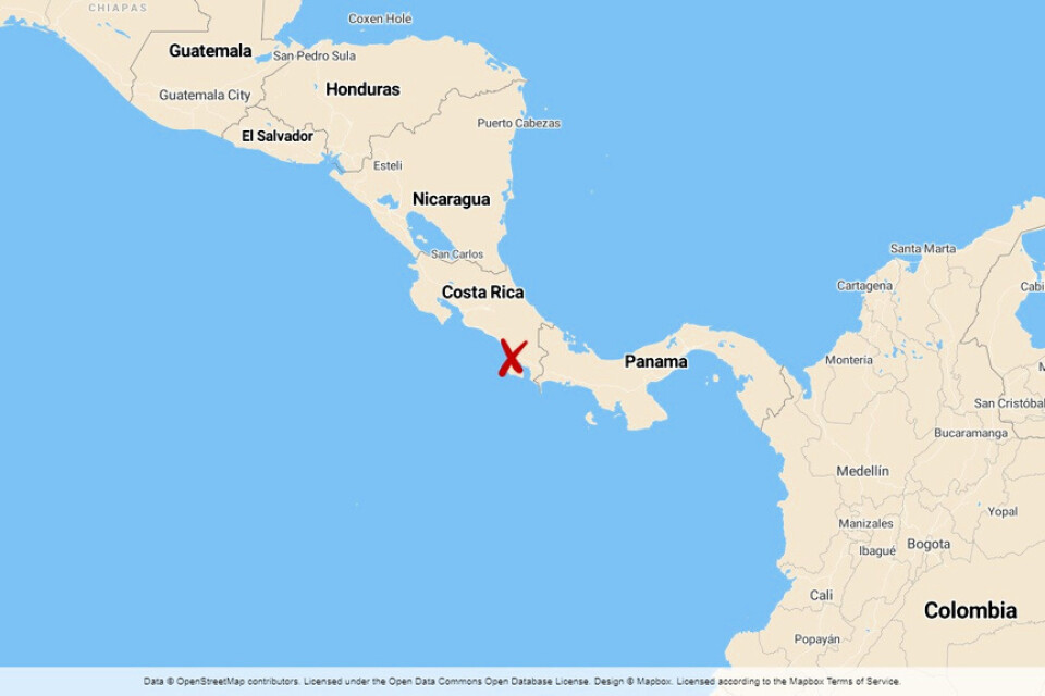 Mordet skedde i ett område som heter Térraba, i den costaricanska provinsen Puntarenas.