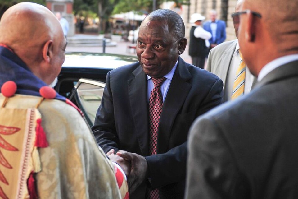 Cyril Ramaphosa väljs med största sannolikhet till Sydafrikas nya president i veckan. Arkivbild.