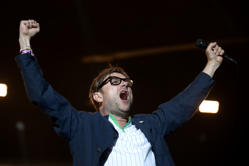 Blurs sångare Damon Albarn hyllade den svenska publiken på Way Out West.