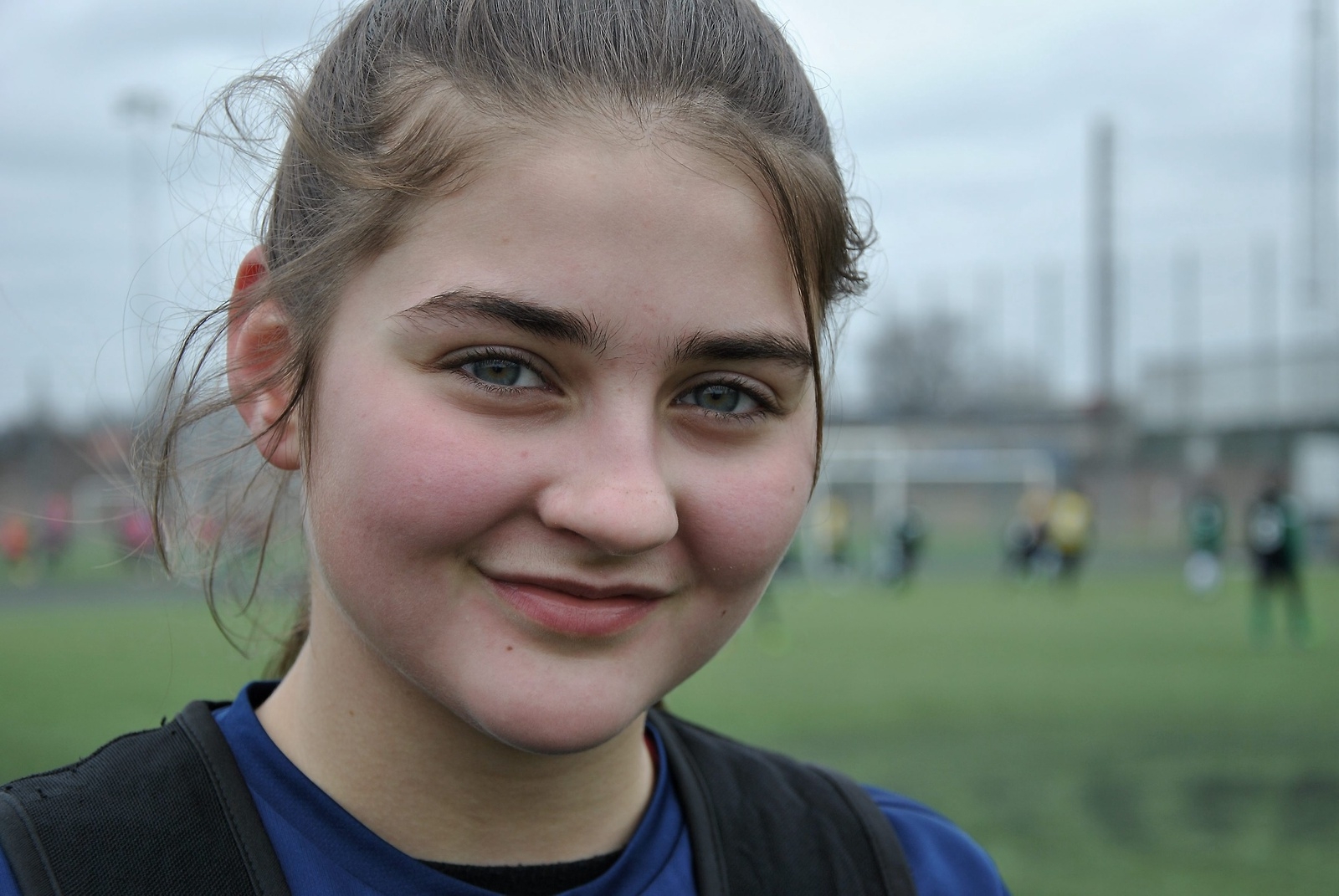 Ella Jonasson är tolv år och hoppas komma in på fotbollsakademin.