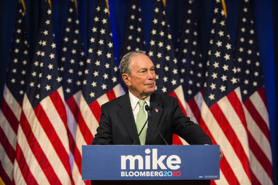 Den demokratiske presidentaspiranten Michael Bloomberg satsar stort på politisk reklam inför presidentvalet i USA. Arkivbild