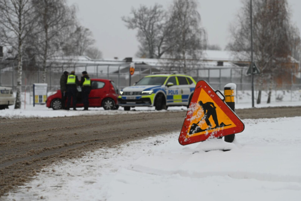 Trafikolyckan inträffade på Tingsrydsvägen i höjd med rättspsykiatrin i Växjö.