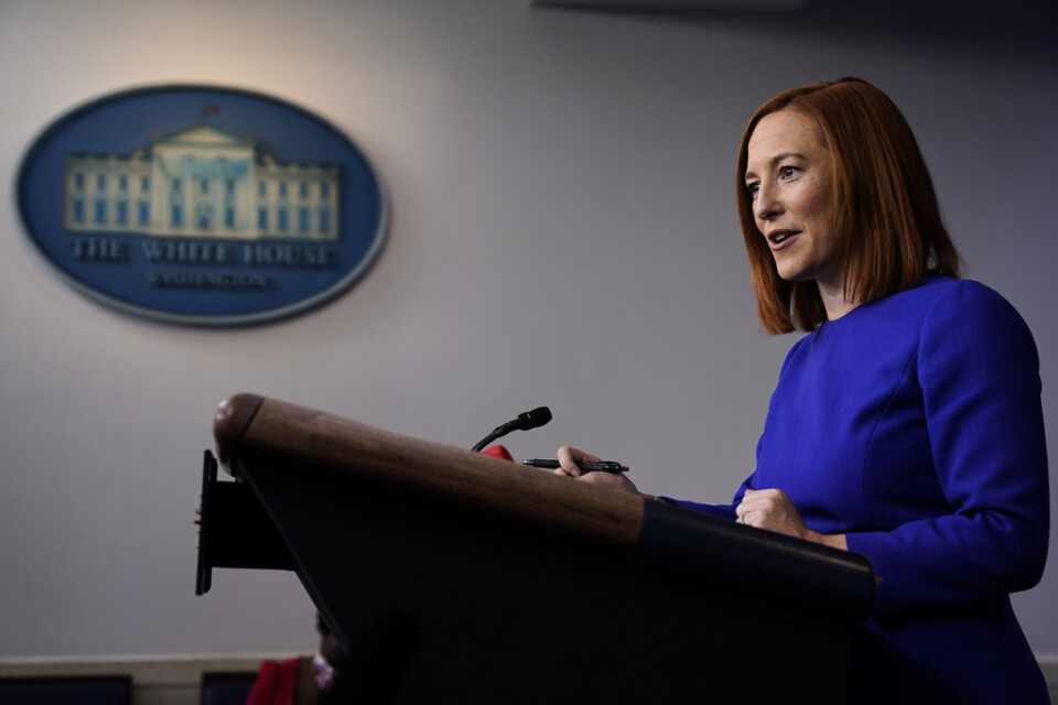 Vita husets nya pressekreterare Jen Psaki har hållit sin första presskonferens.