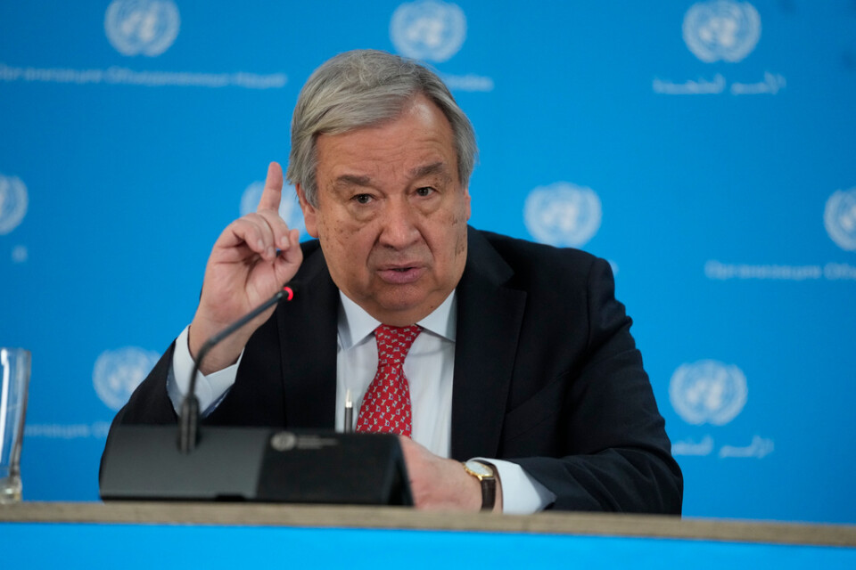 FN:s generalsekreterare António Guterres har kallat optimism för en "illusion" när det gäller klimatförändringarna. Arkivbild.