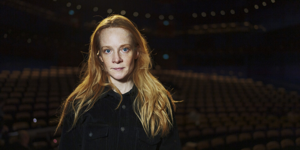 Skådespelaren Maja Rung spelar Kulla-Gulla på Stockholms stadsteater. ”Det är en av teaterns fördelar, att jag som 35-åring kan gestalta en flicka från 8 till 17 år”, säger hon.