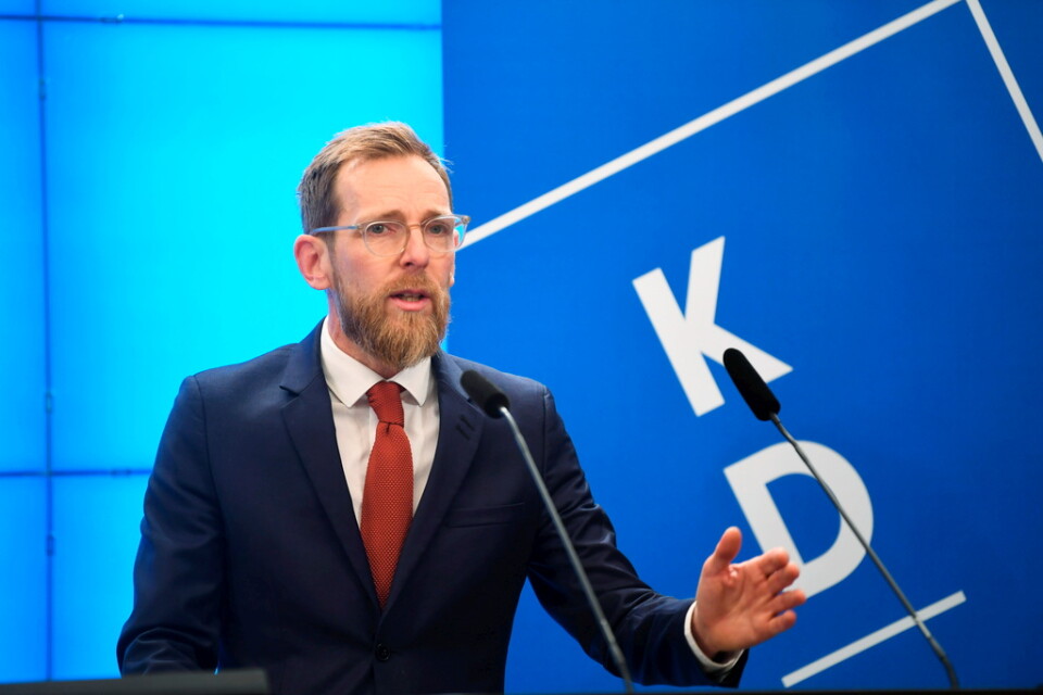 Jakob Forssmed, Kristdemokraternas ekonomiskpolitiska talesperson. Arkivbild.