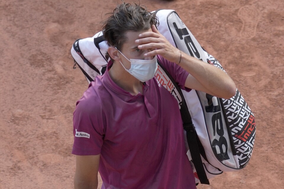 Dominic Thiems skada håller honom borta från spel i Wimbledon. Arkivbild.
